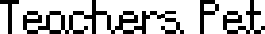 Preview of the Teachers Pet font