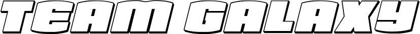 Team Galaxy 3D Italic