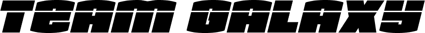 Team Galaxy Laser Italic