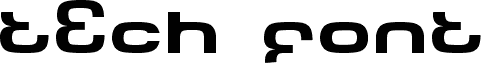 Tech Font Wide