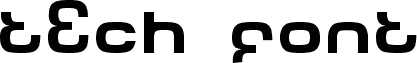 Tech Font