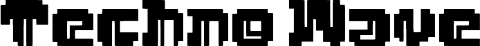 Techno Wave písmo