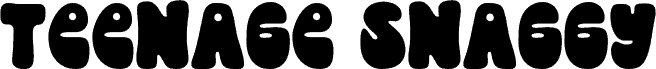 Teenage Snaggy Demo font
