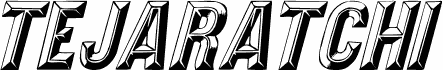 Anteprima del carattere Tejaratchi Italic