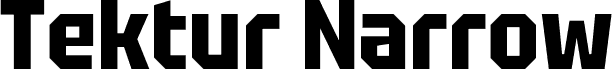 Tektur Narrow Bold