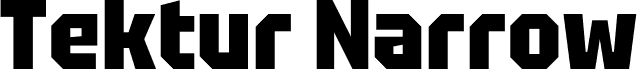 Tektur Narrow ExtraBold