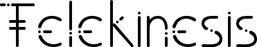 معاينة خط Telekinesis Sans Serif