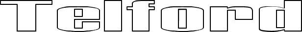 Preview of the Telford Hollow font