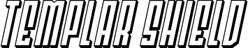 Templar Shield 3D Block Italic