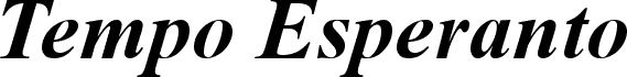 Tempo Esperanto Dika Kursiva