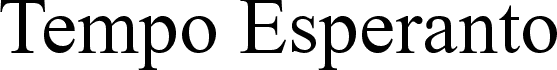 Tempo Esperanto Normala