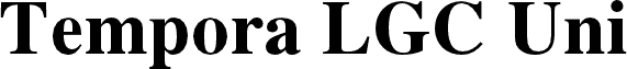 Tempora LGC Unicode Bold