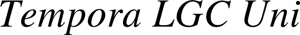 Tempora LGC Unicode Italic