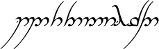 Tengwar Annatar Alt Italic