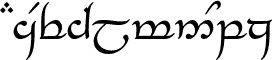 Tengwar-Elesil Normal