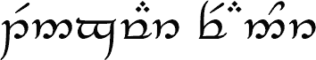 Podgląd czcionki Tengwar Feanor