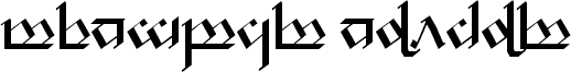 Tengwar Noldor 1