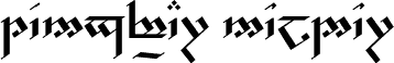 Tengwar Noldor (eská sada)