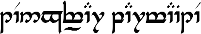 Tengwar Parmaite (eská sada)