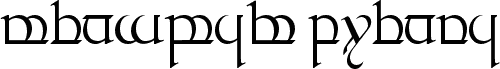Tengwar Quenya 1