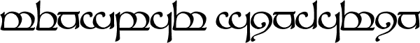 Tengwar Sindarin 1
