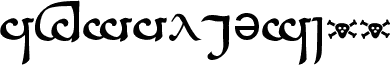 Tengwar Sindarin A