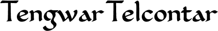 Tengwar Telcontar Bold
