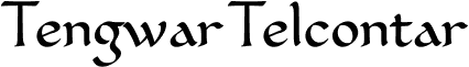 Tengwar Telcontar