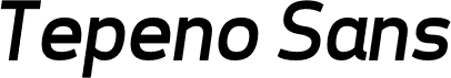 Tepeno Sans Italic