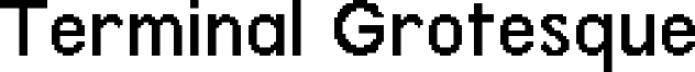 Terminal Grotesque Regular