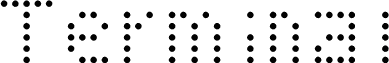 Preview of the Terminal Regular font