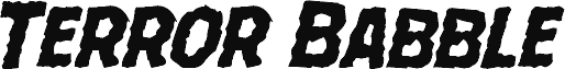 Podgląd czcionki Terror Babble Mangled Italic
