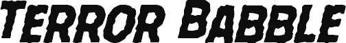 Podgląd czcionki Terror Babble Staggered Italic