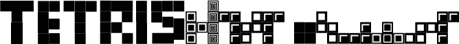 Preview of the Tetris Blocks font