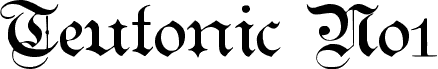 Teutonic No1 DemiBold
