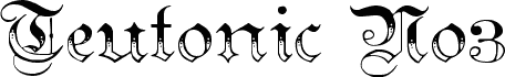 Teutonic No3 DemiBold