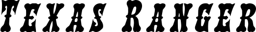 Texas Ranger Title Italic