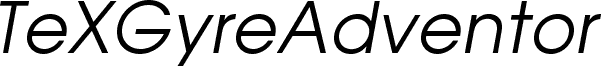 TeXGyreAdventor-Italic