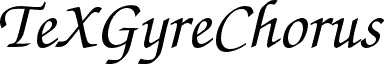 Ukážka písma TeXGyreChorus-MediumItalic
