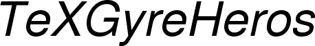 TeXGyreHeros-Italic