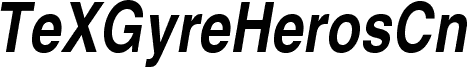 TeXGyreHerosCondensed-BoldItalic