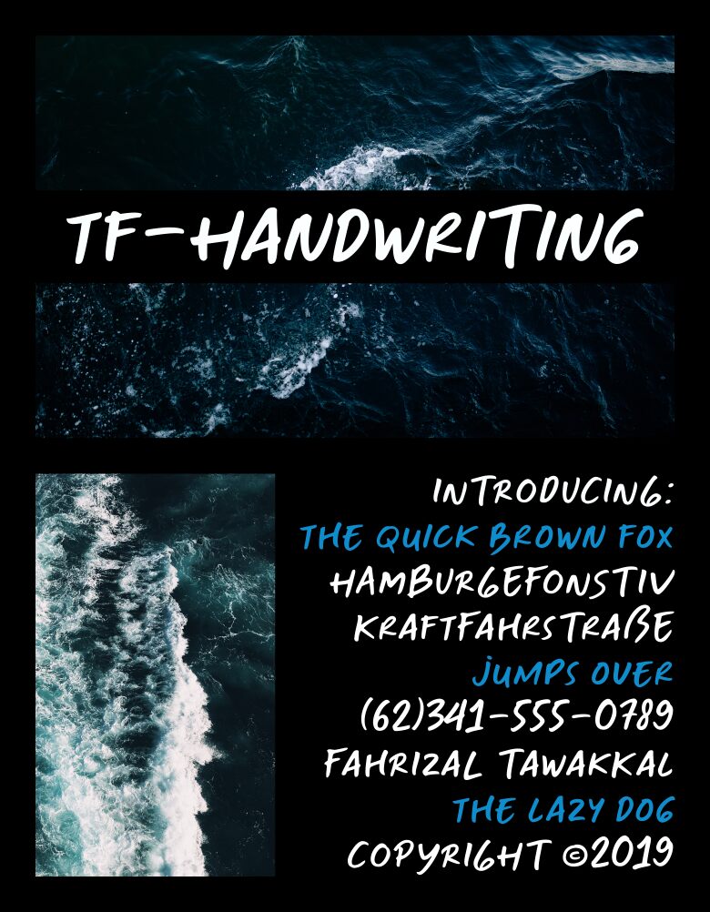 TF Handwriting Schriftart