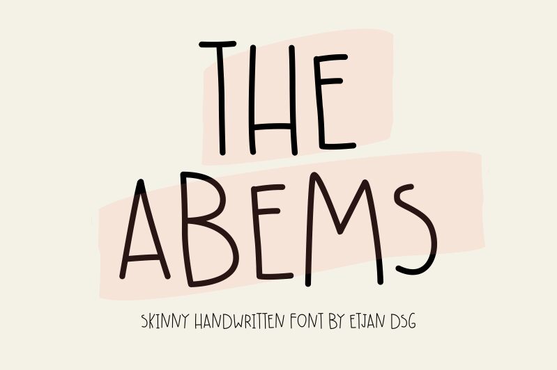 The Abems Schriftart
