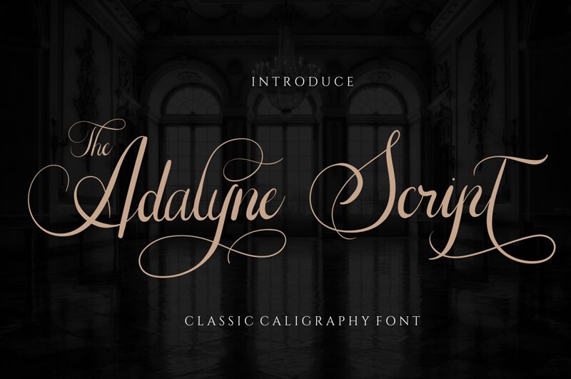 The Adelyne Script Czcionka