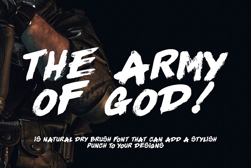 The Army Of God 字体