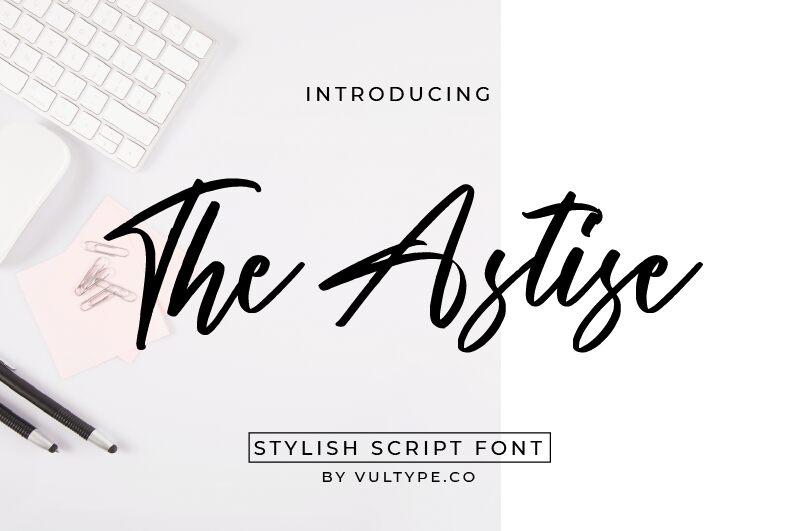 The Astise Schriftart