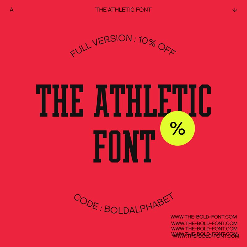 THE ATHLETIC FONT Schriftart