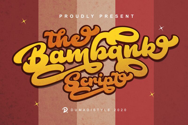The Bambank Script Schriftart