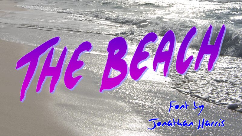The Beach Schriftart