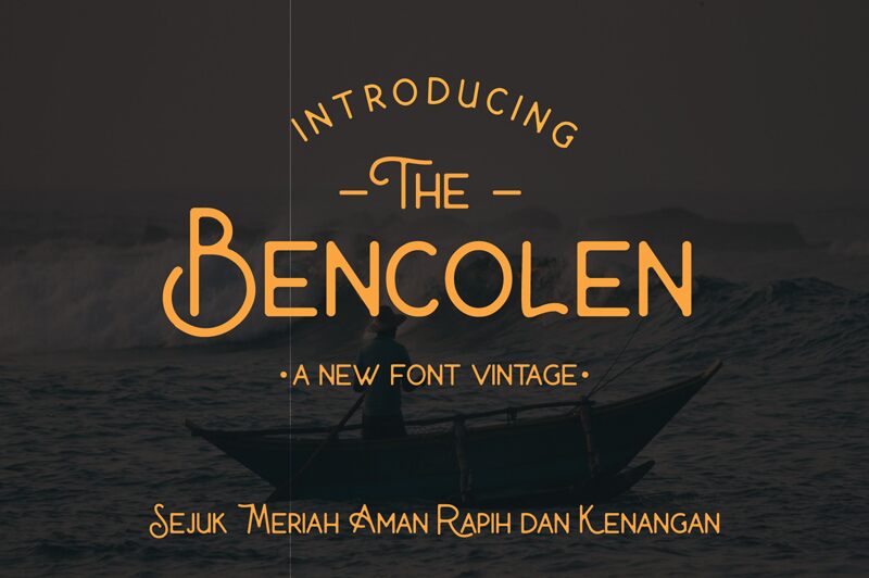 The Bencolen Vintage Font Czcionka